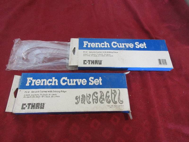 2 FRENCH CURVE SETS