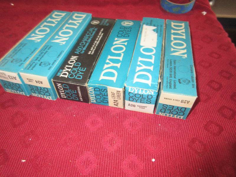 6 BOXES COLD WATER DYES