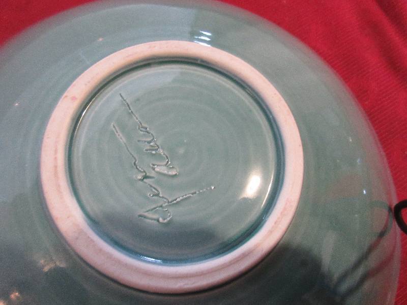 JEN ALLEN SIGNED PORCELIAN DISH