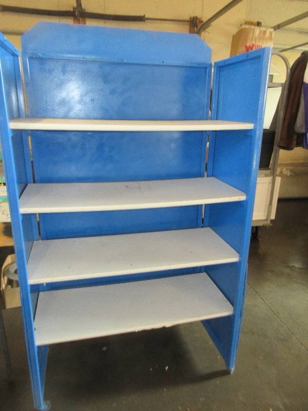 ALL WOOD 4 SHELF DISPLAY RACK