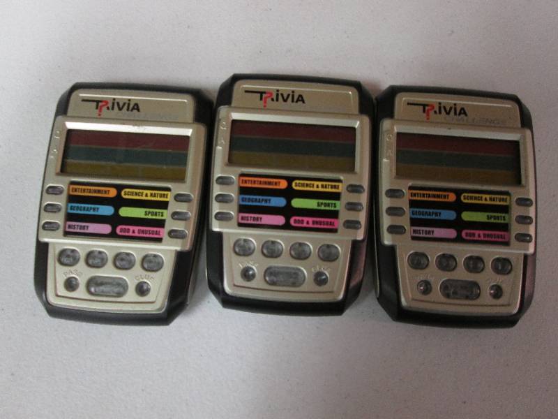 Lot of 3 Trivia Challenge handheld ...