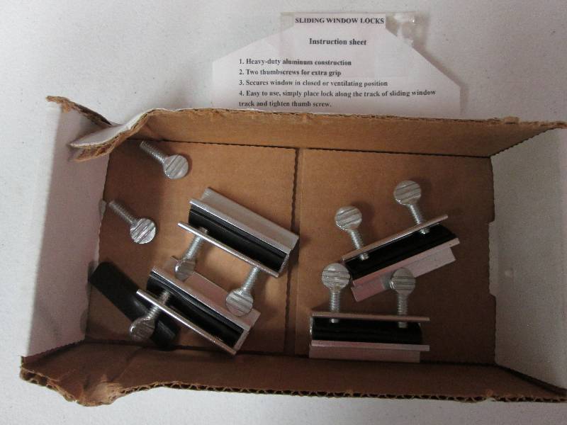 Lot of 4 sliding window locks...