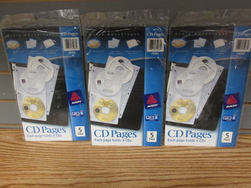 Lot of 3 Avery CD pages 5pk ...