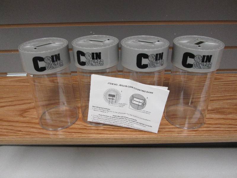Lot of 4 Coin Counting Banks ...