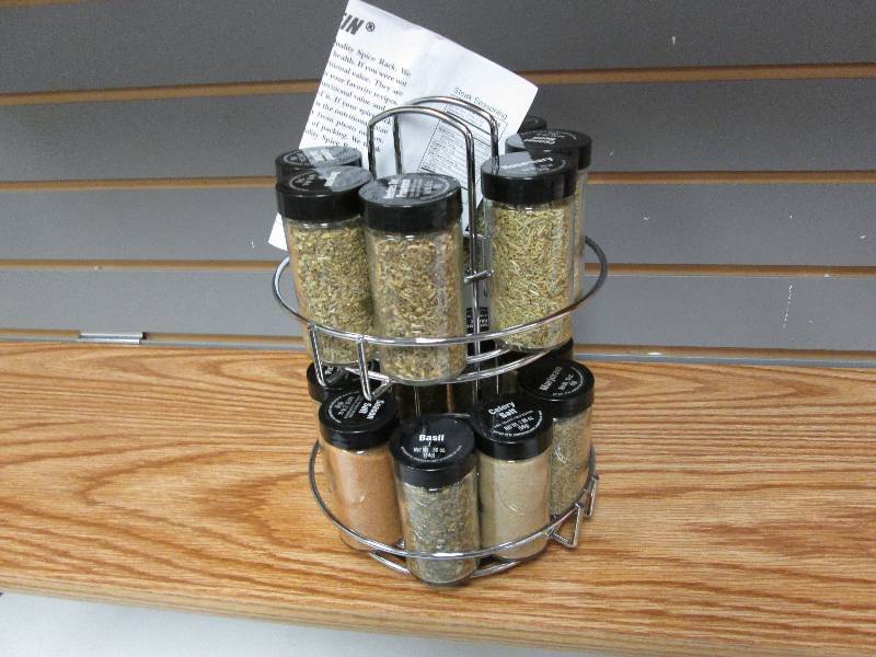 Kamenstein spice rack with spices...