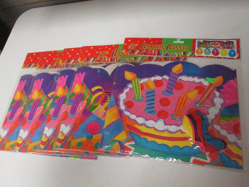 Lot of 5 35 Balloon Banner...