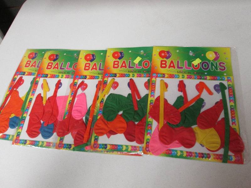 Lot of 5 packs of balloons...