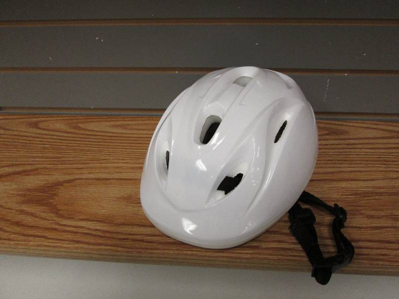 White bike helmet...