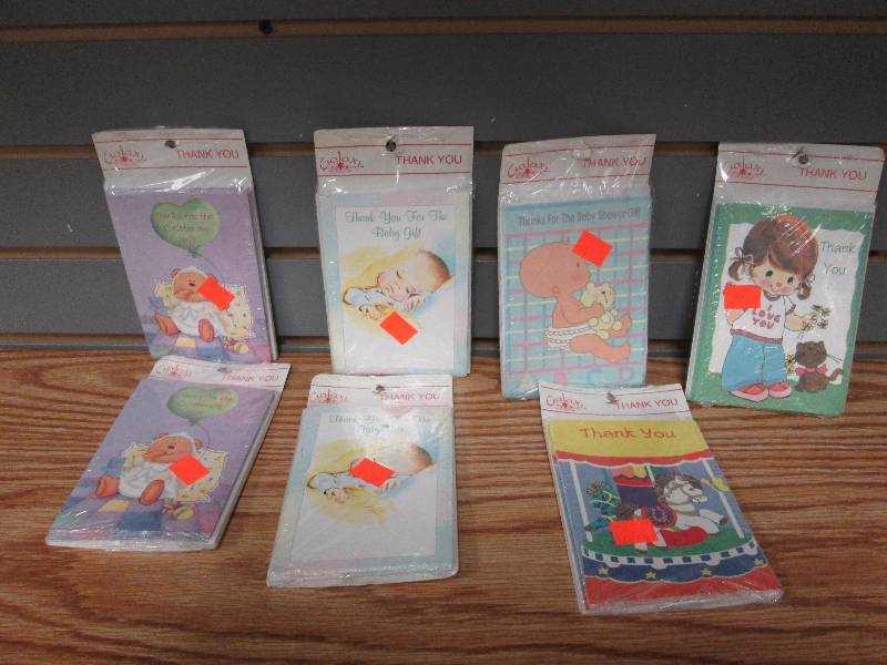 Lot of 8 packs assorted thank you c...