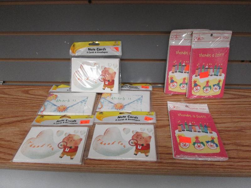 Lot of 8 packs assorted thank you c...