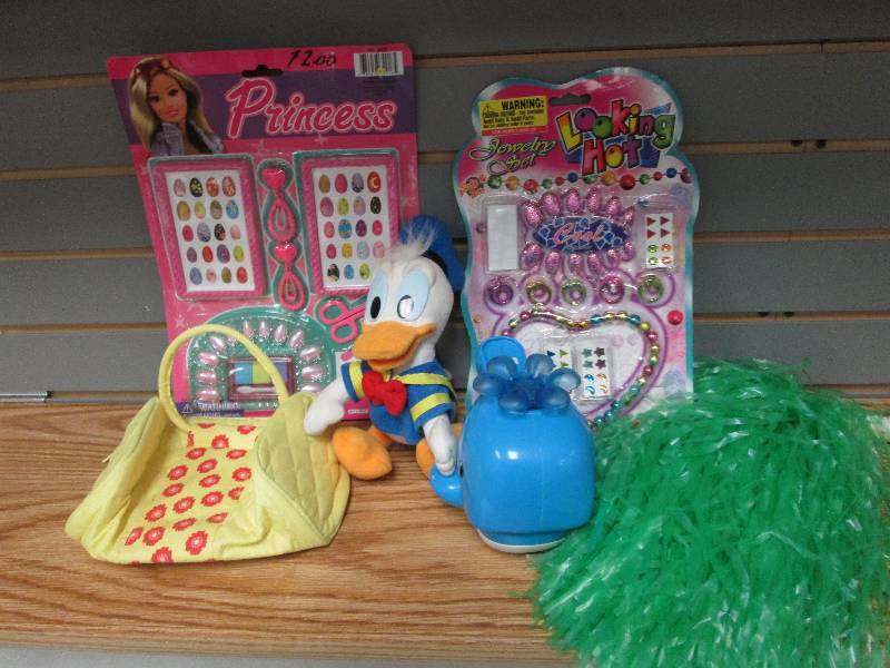 Assorted toys including nail & jewe...