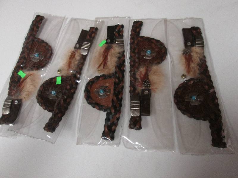 Lot of 5 kids ornate belts ...