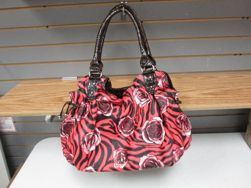 Womens purse rose patterned ...
