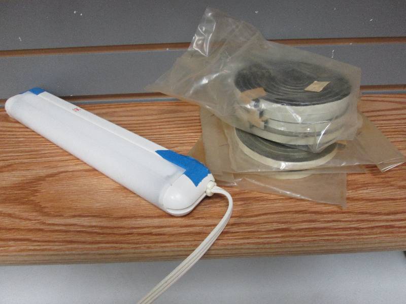 Lot of 8 narrow foam weather strip,...