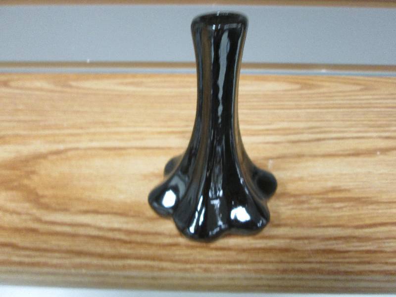 Lot of 6 dark brown 5  ceramic vas...