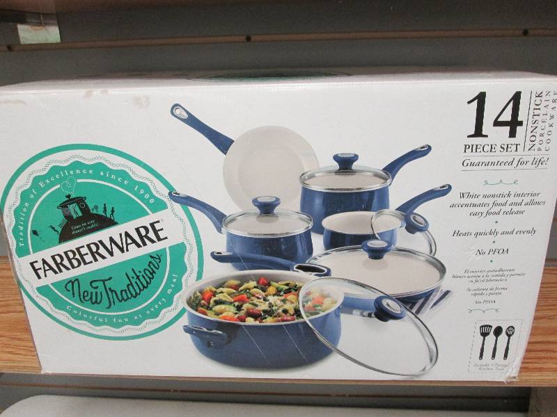 Farberware 14 pc non-stick porcelai...