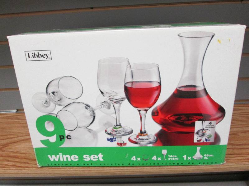 Libbey 9 pc wine set Retail $39.98...