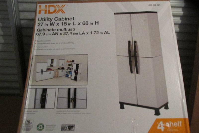 lot 3 image: HDX Model # 221874  27 in. W 4-Shel...