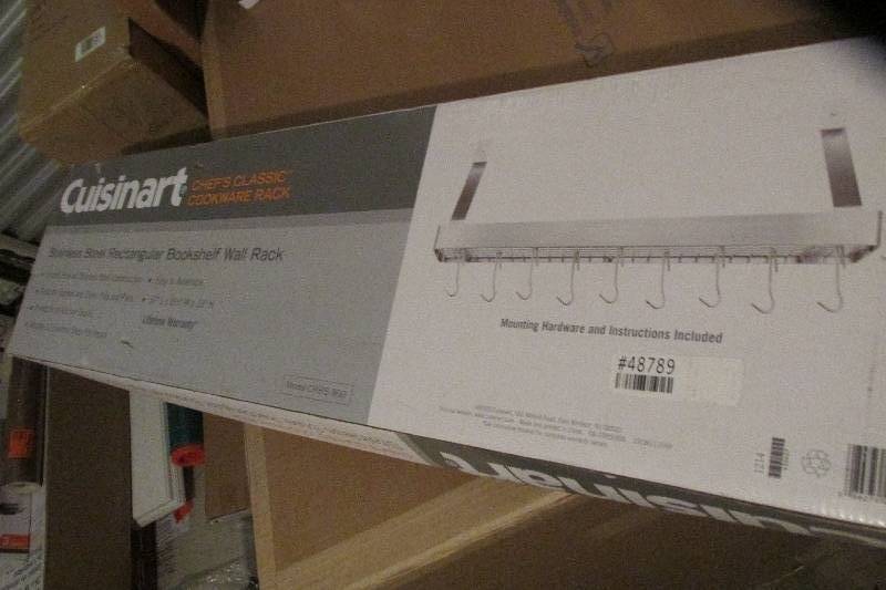lot 9 image: Cusinart kitchen pan hanger...