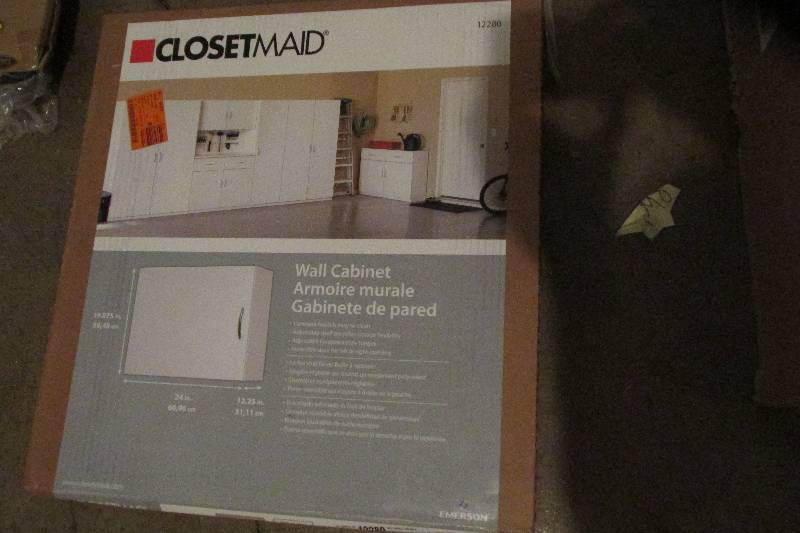 lot 22 image: ClosetMaid wall cabinet 24 x 19...