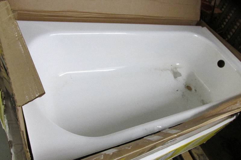 Home Bath Shelving Storage Returns Clearance In Winsted Bootz Industries Model 011 2341 00 Maui 5 Ft Left Drain Soaking Tub In White