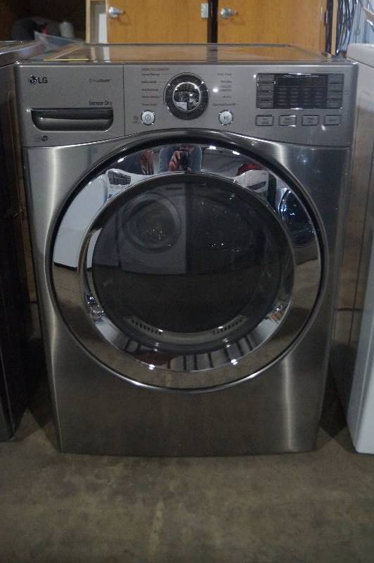 lot 12 image: LG Electric Dryer in Graphite Steel