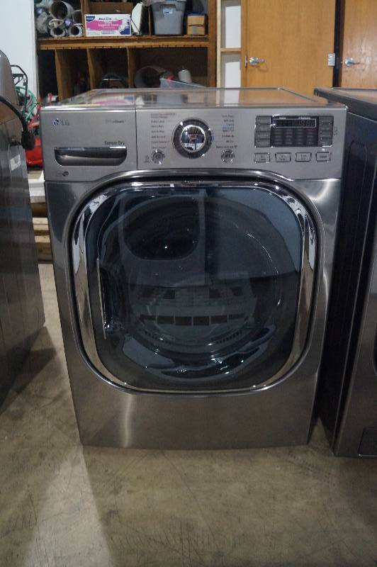 lot 14 image: LG Gas Dryer Graphite Steel