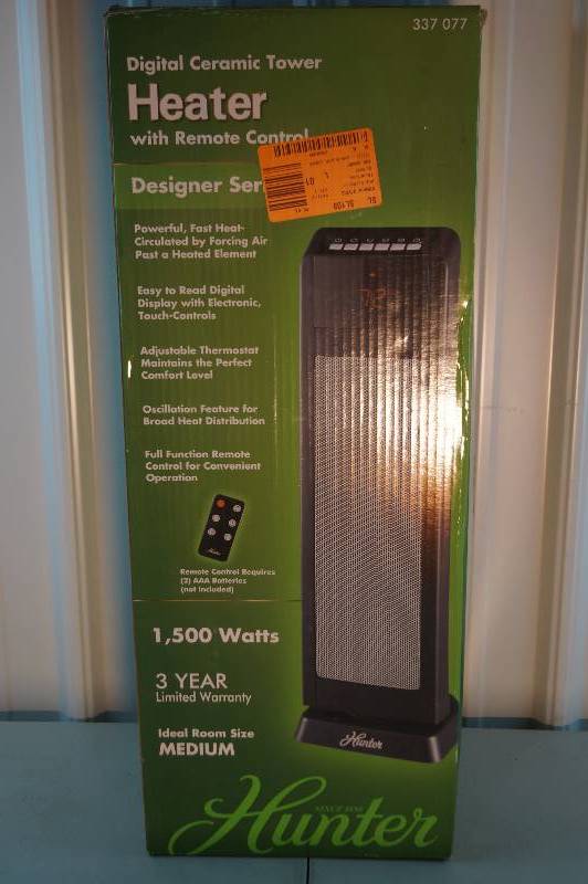 Hunter Digital Ceramic Tower Heater