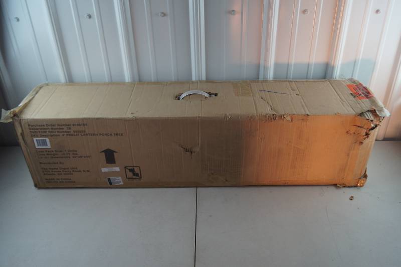 Pre Lit Lantern Porch Light
