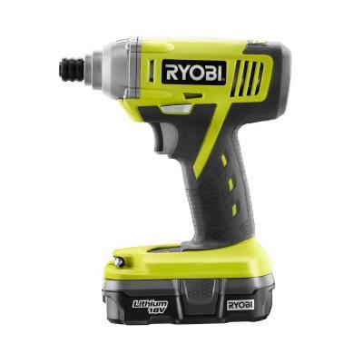Ryobi 18-Volt Lithium-Ion 14 in. Cordless Impact Driver Kit