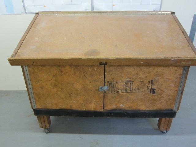 Rolling Blue Print Table