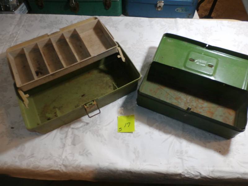 2 tackle boxes