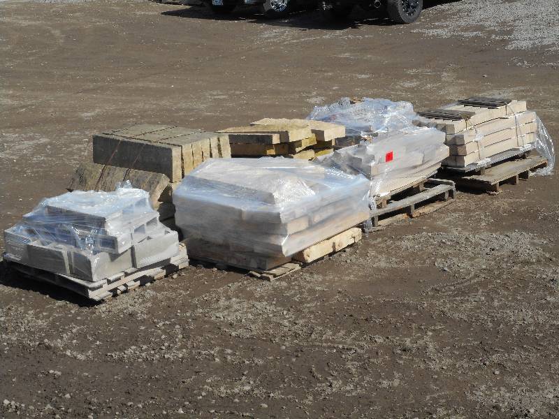 lot 4 image: (7) Pallets Of Assorted Landscape B...