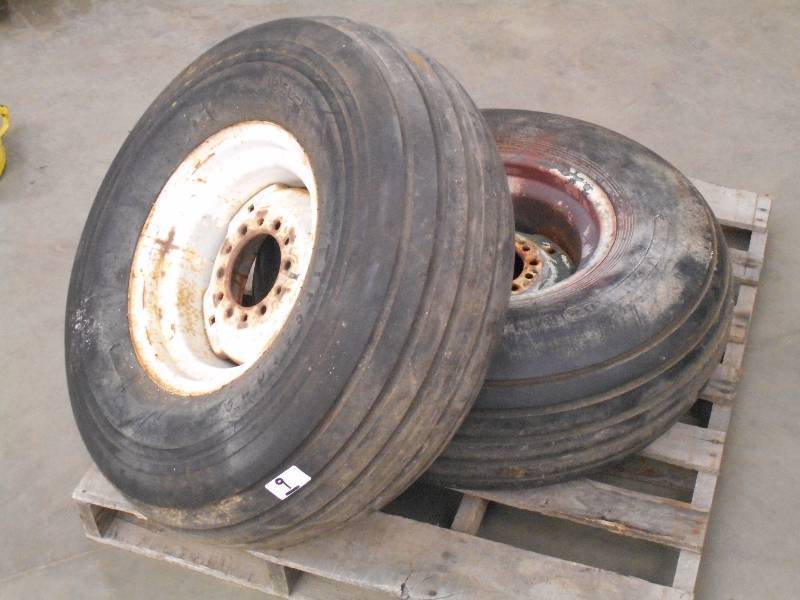 lot 9 image: (2) Implement Wheels & Tires Fires...