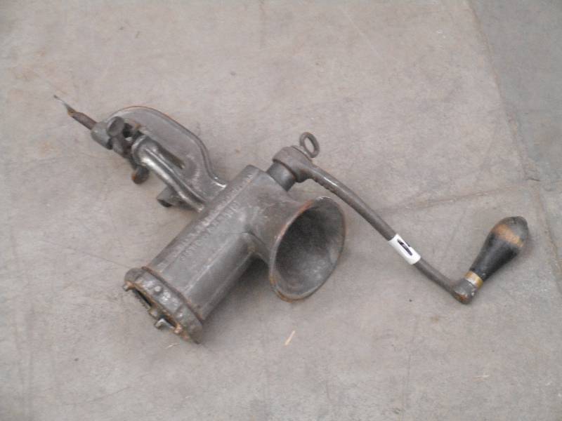 lot 14 image: Clamp-On Meat Grinder ...