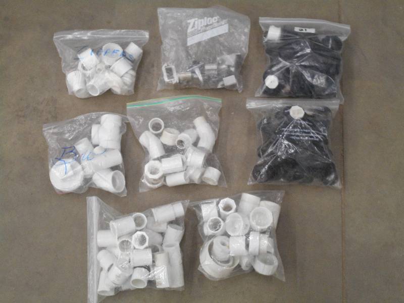 lot 21 image: Lot Of Assorted PVC Fittings & Etc ...