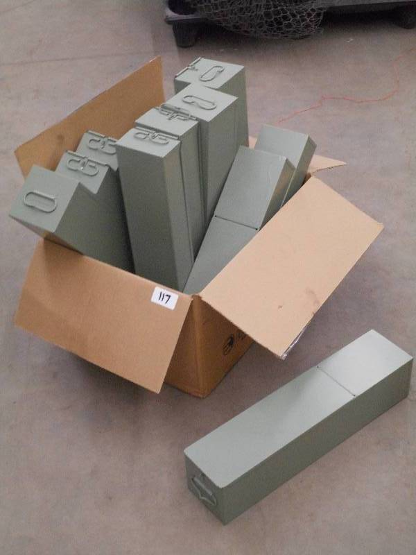 lot 117 image: Box Of (10) Steel Safety Deposit Bo...