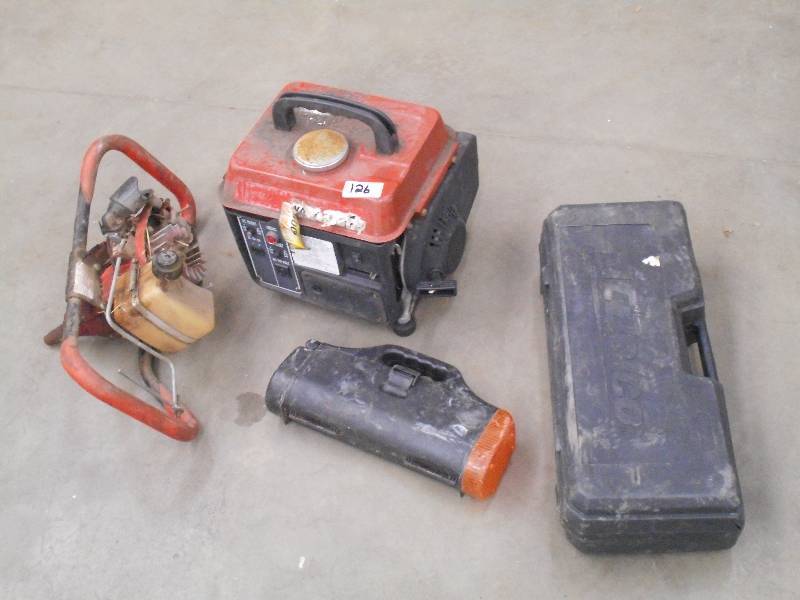 lot 126 image: Lot Of Generator & Auger Head For ...