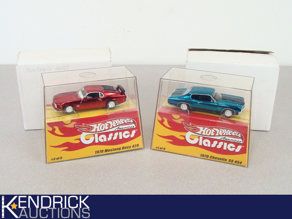 lot 1 image: 2 MINT in Box 143 Scale 2003 Hot Wheels American Classics