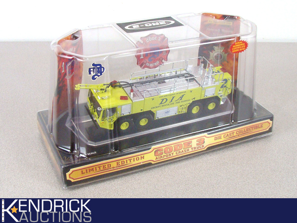 lot 4 image: MINT in Box Code 3 Collectibles Denver International Airport Crash Truck