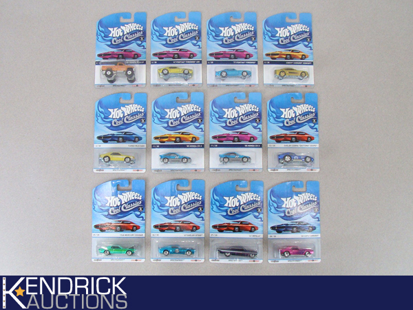 lot 17 image: 12 MINT on Card 2014 Hot Wheels Cool Classics