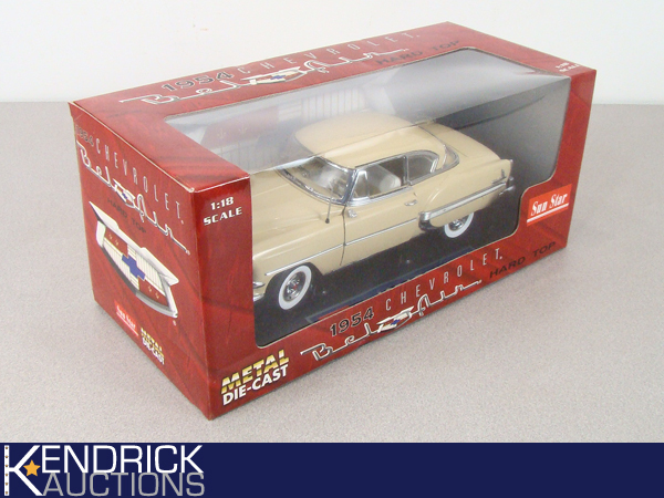 lot 26 image: MIB Sun Star 118 Scale 1954 Chevrolet Bel Air Hard Top
