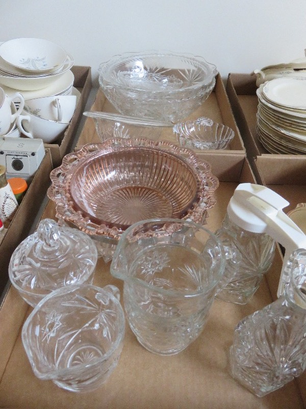 vintage cut glass dishes