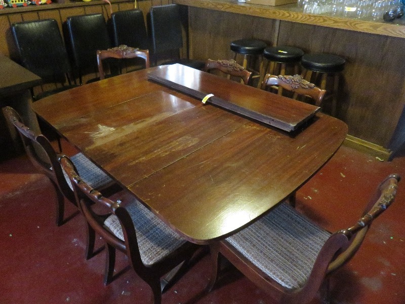 Duncan Phyfe style table and chairs