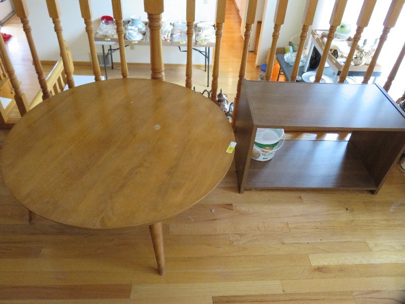 Coffee table and wood stand