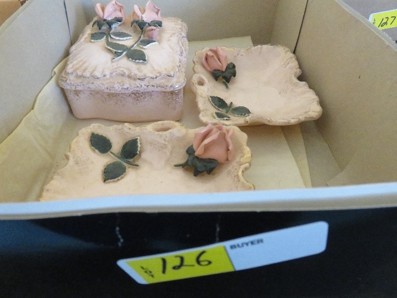Jewelry box and dishes