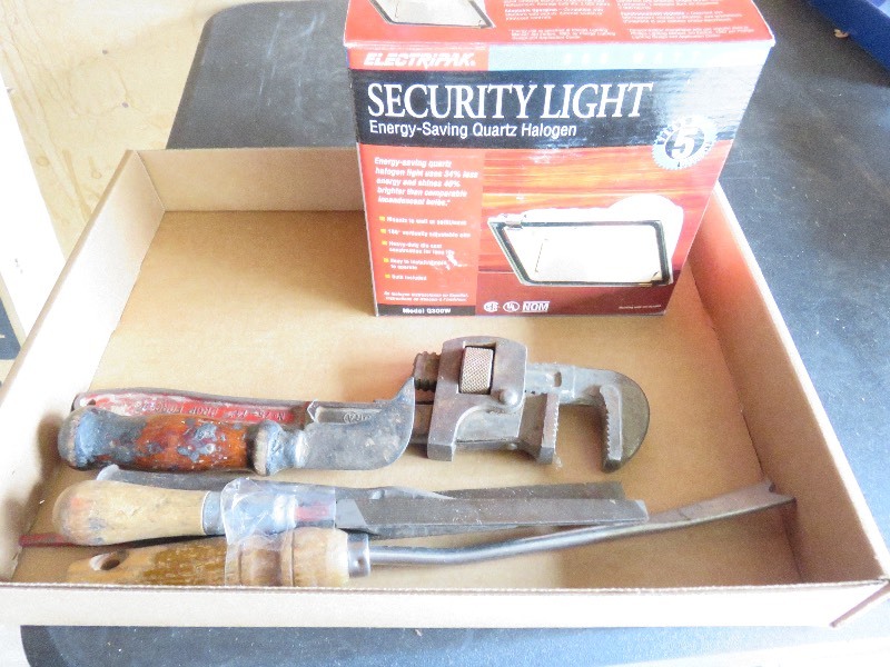 tools and security light