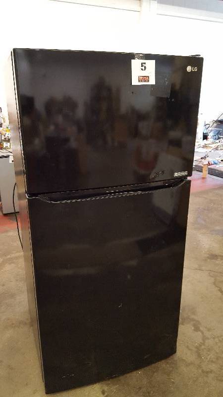 LG 24 cu. ft. Top Freezer Refrigerator in Smooth Black