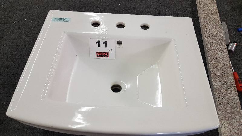 KOHLER 7.87 in. Pedestal Sink Basin in White