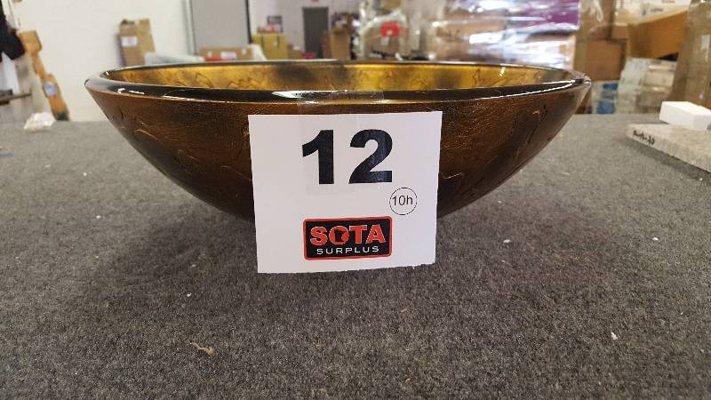 Gold and Brown Copper Shapes Vessel Sink in Multi Color